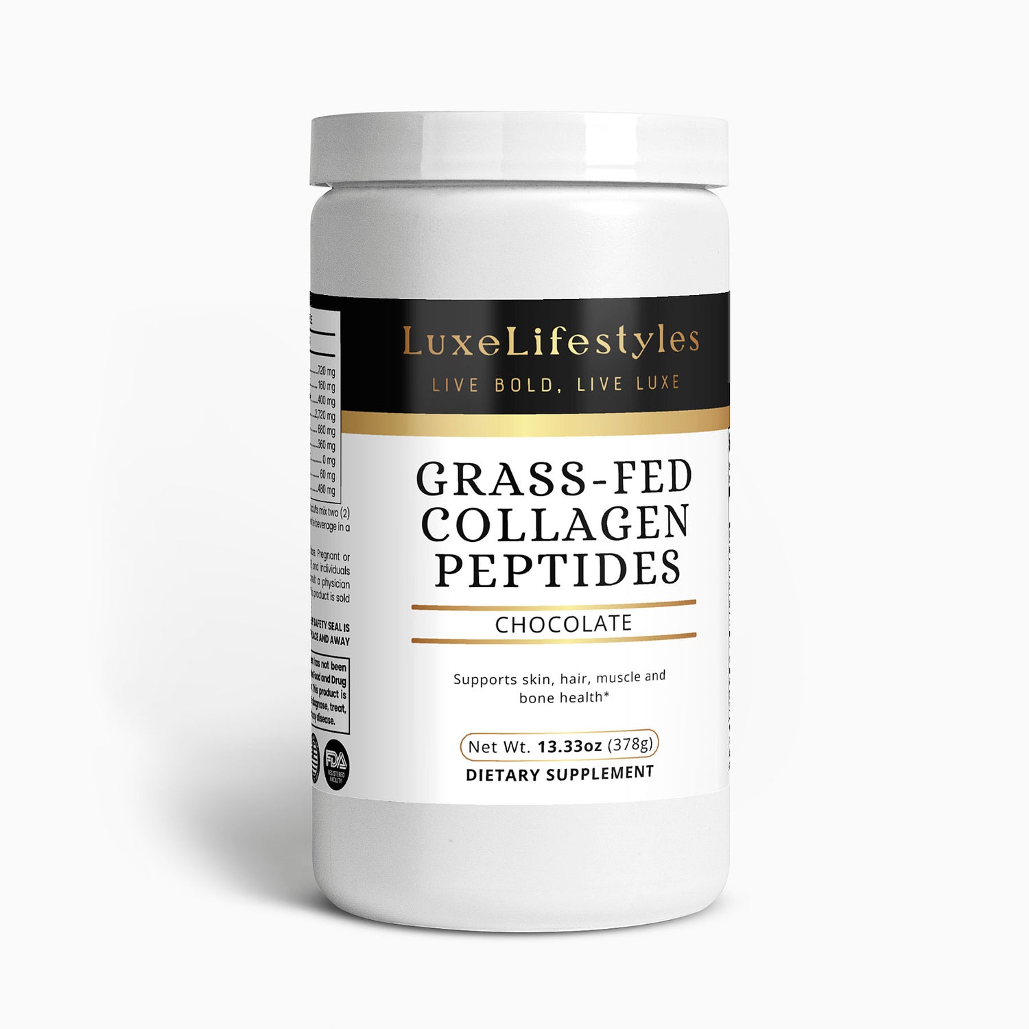 Grass-Fed Collagen Peptides Powder (Chocolate)
