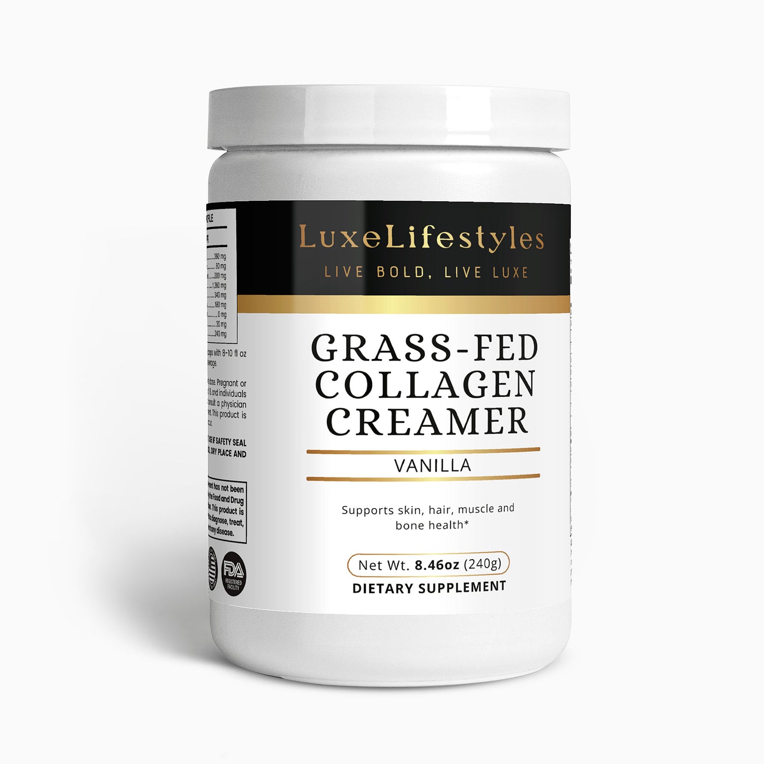 Grass-Fed Collagen Creamer (Vanilla)