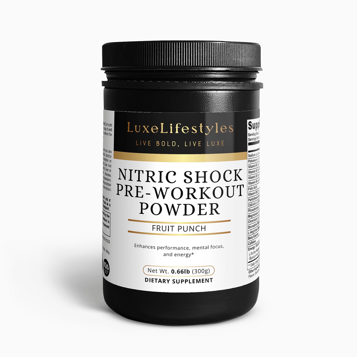 Nitric Shock Pre-Workout Powder (Fruit Punch)