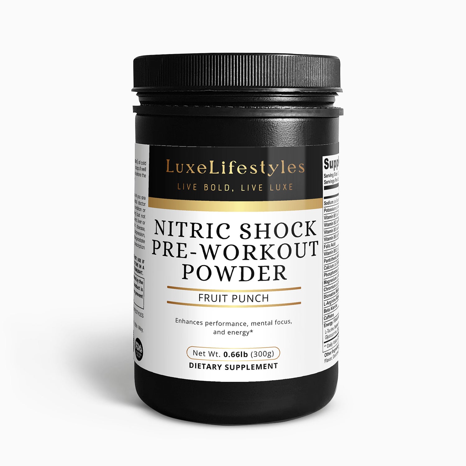 Nitric Shock Pre-Workout Powder (Fruit Punch)