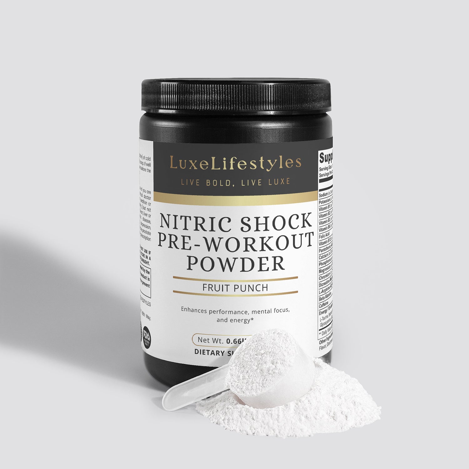 Nitric Shock Pre-Workout Powder (Fruit Punch)