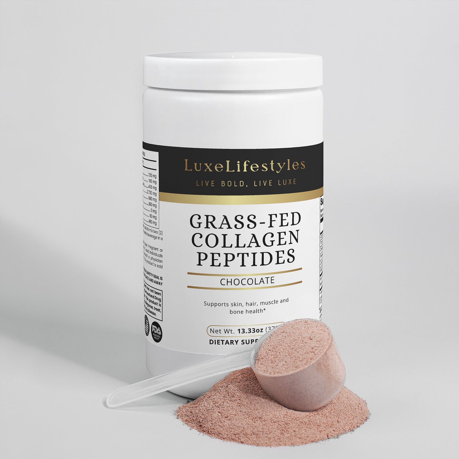 Grass-Fed Collagen Peptides Powder (Chocolate)